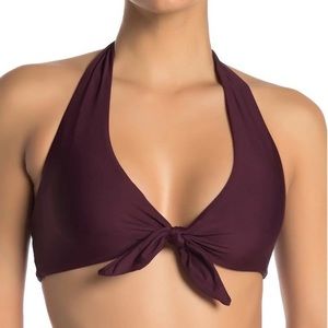 Tie front bikini top